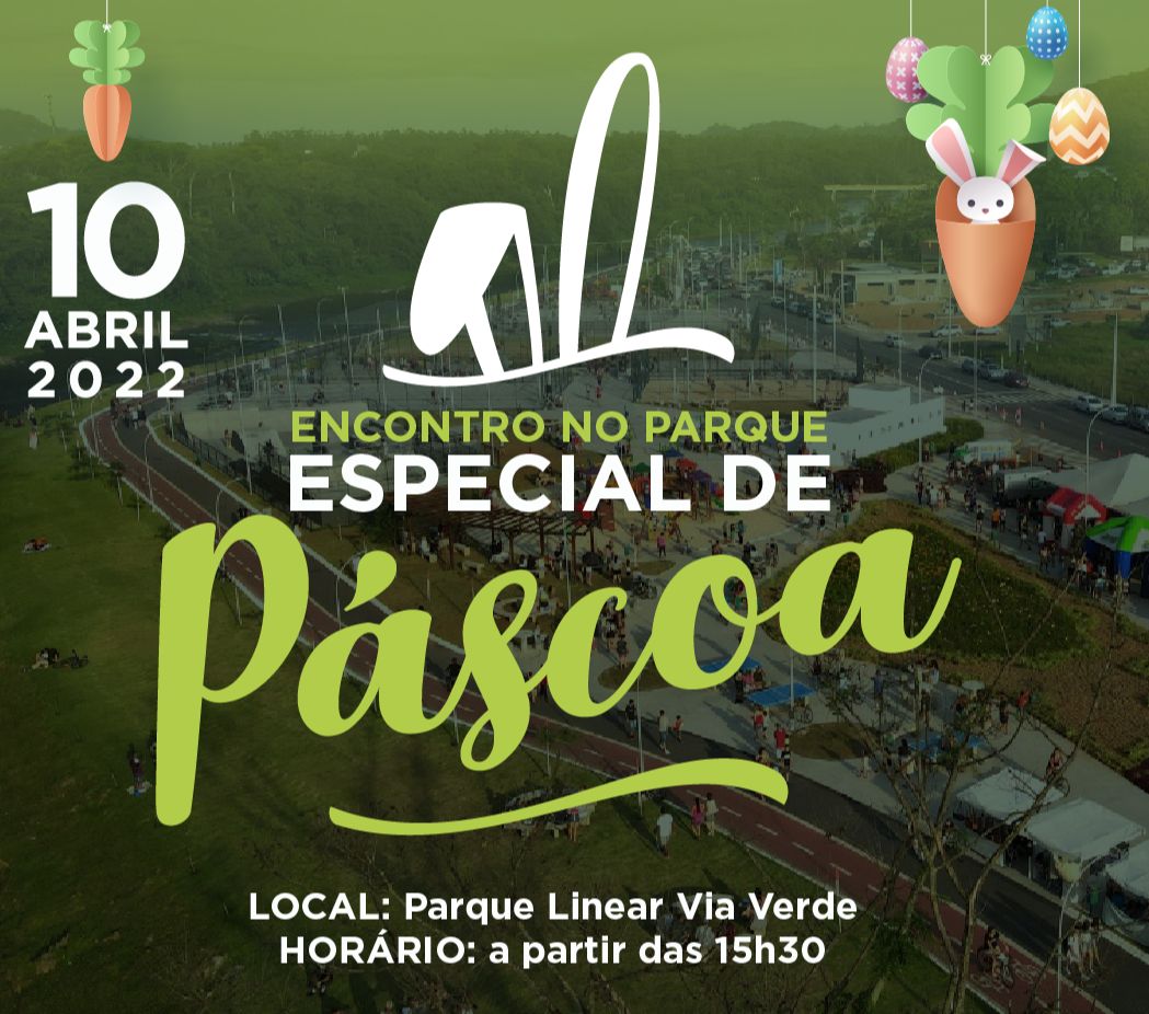 Domingo tem 'Encontro no Parque - Especial de Páscoa' em Jaraguá do Sul