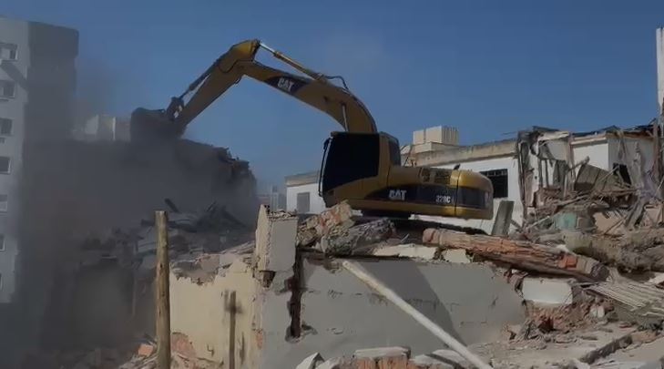 Vídeo: Demolição da antiga sede do Sindicato dos Mineiros de Criciúma