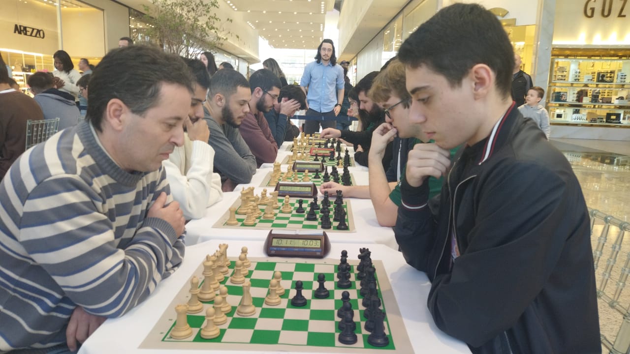 Circuito de xadrez rápido volta ao Nações Shopping neste domingo