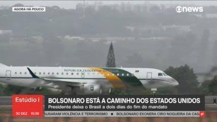 Bolsonaro deixa o Palácio da Alvorada e embarca para os Estados Unidos