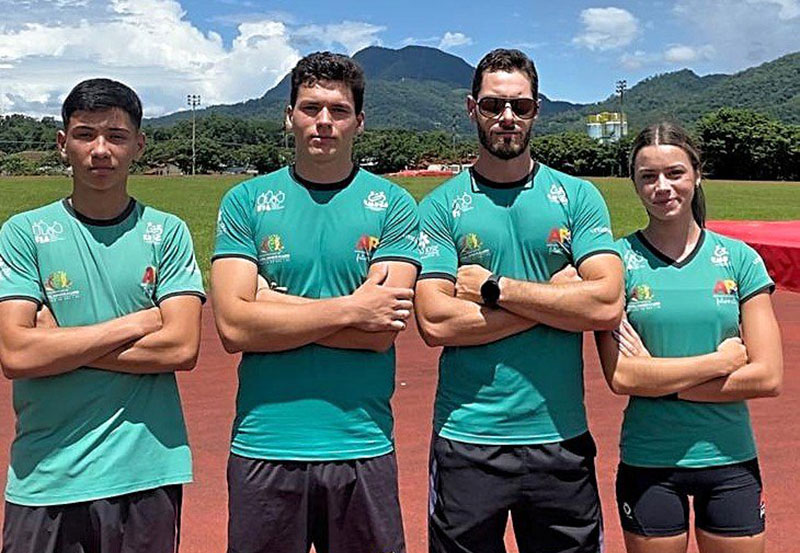 Kauan, Willian, Ezequiel e Kellin integram a seleção catarinense no Brasileiro Escolar | Foto: Divulgação
